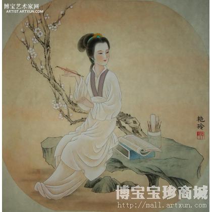 仕女 仕女人物画 李艳玲作品 类别: 仕女人物画